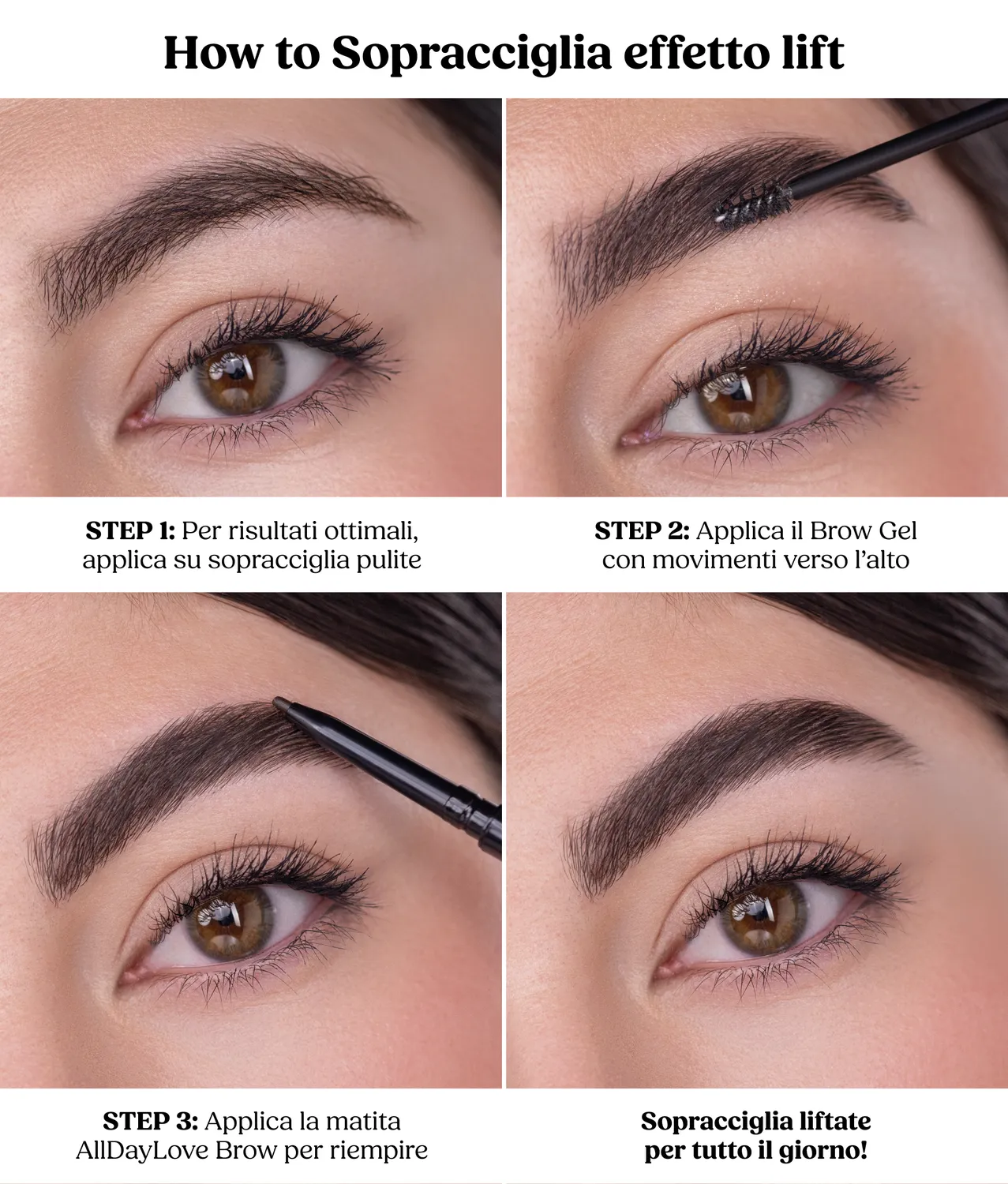 ClioMakeup 360FLIP gel sopracciglia trasparente 5ml tenuta 12h