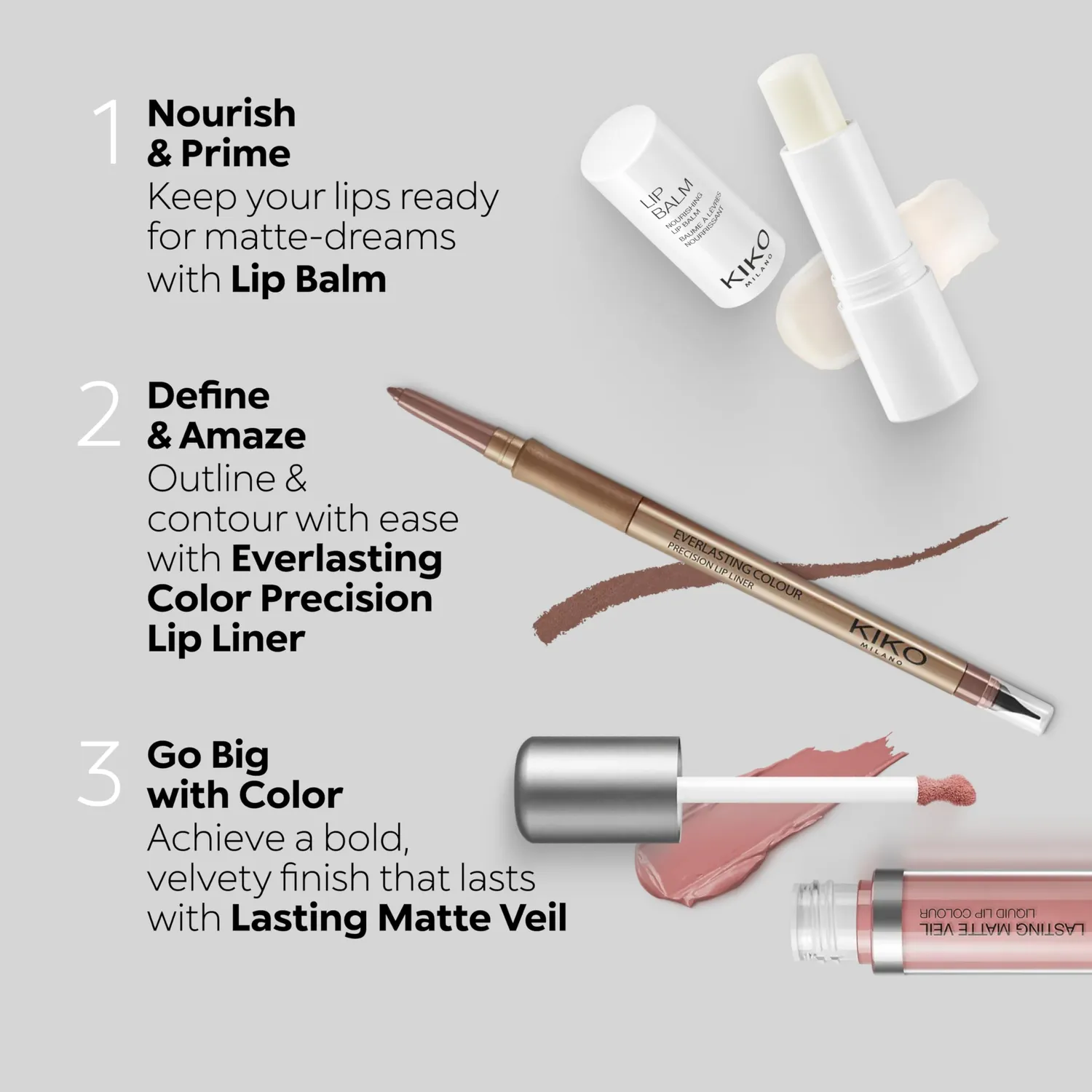 KIKO Lasting Matte Veil 05 Rossetto Liquido Mat Natural Mauve Finish