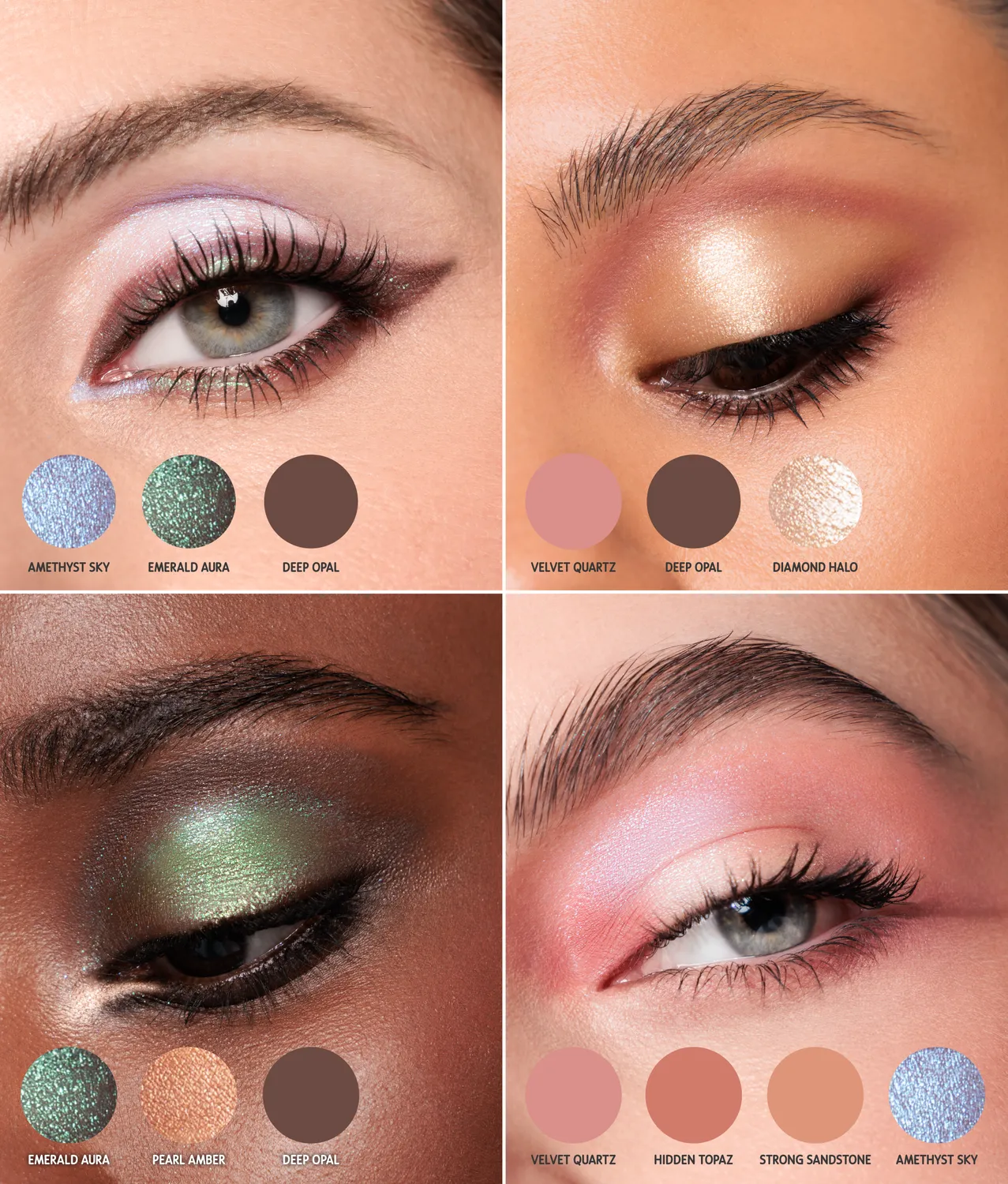 ClioMakeUp Wild Cristal palette occhi 8 colori nude