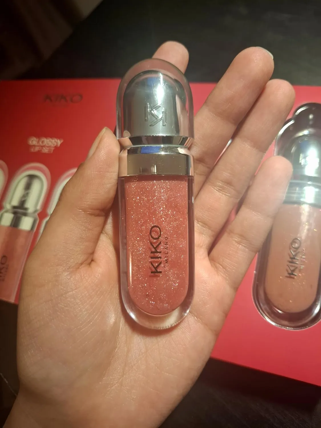 KIKO Glossy Lip Set kit labbra 2 gloss + volume 3 pezzi
