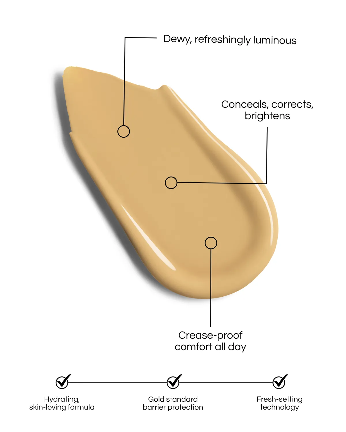 Lisa Eldridge Luminist Concealer Shade 16 correttore idratante pennello