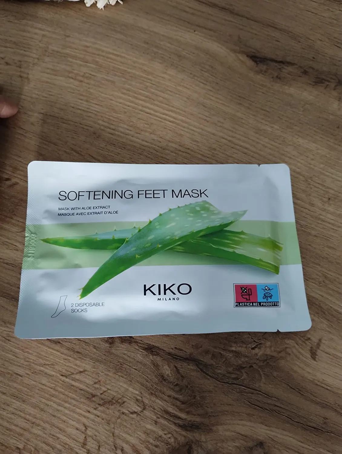 KIKO Softening Feet Mask maschera piedi aloe monouso