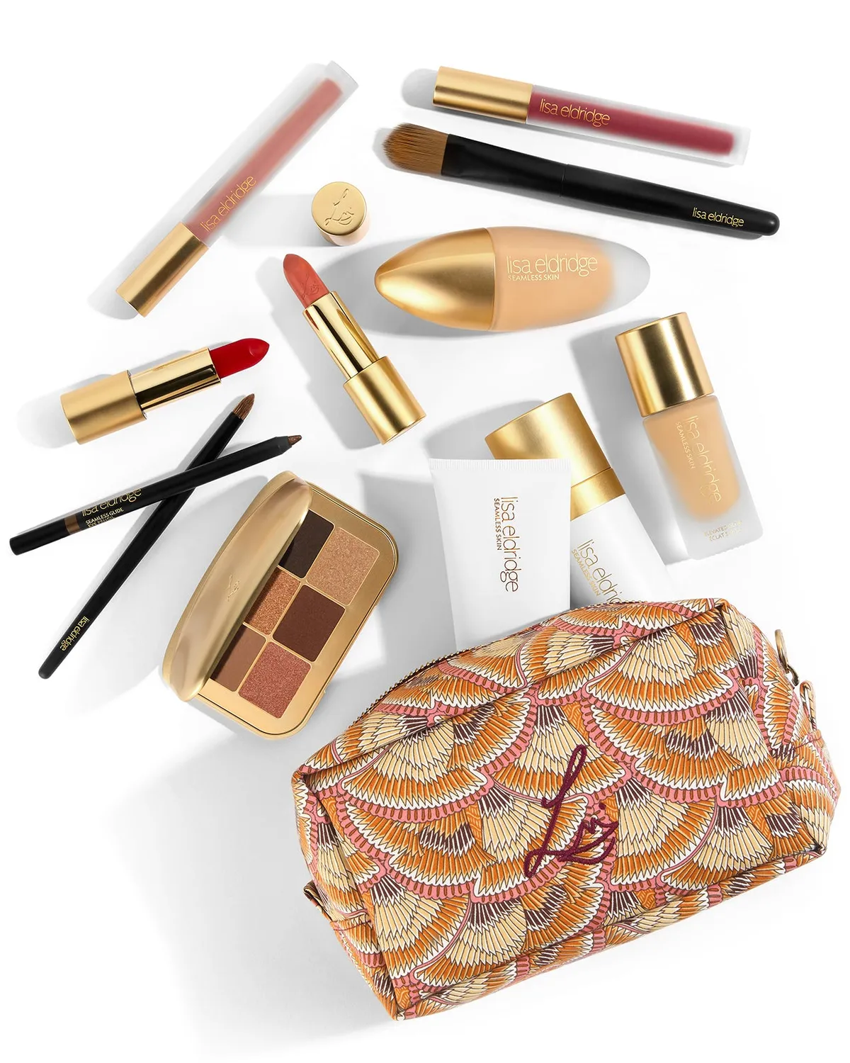 Lisa Eldridge Luxury Beauty Bag pochette Liberty cotone