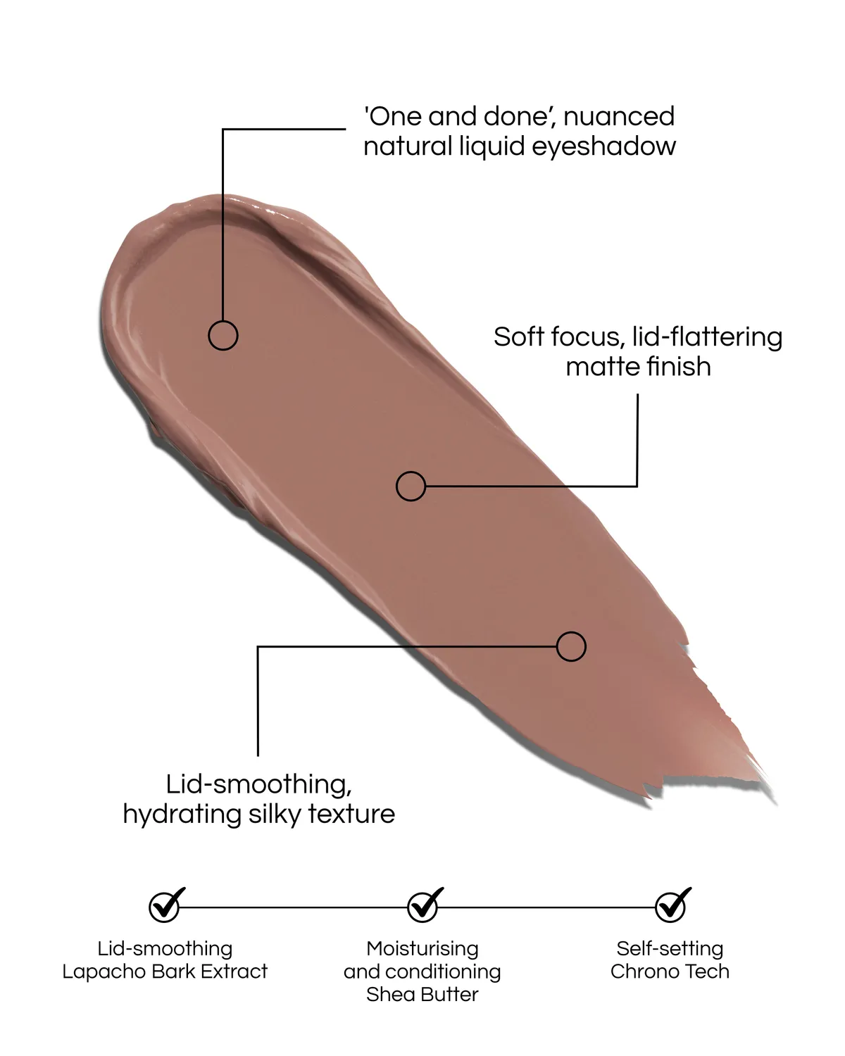 Lisa Eldridge Liquid Silk Ombretto Ione matte sfumato
