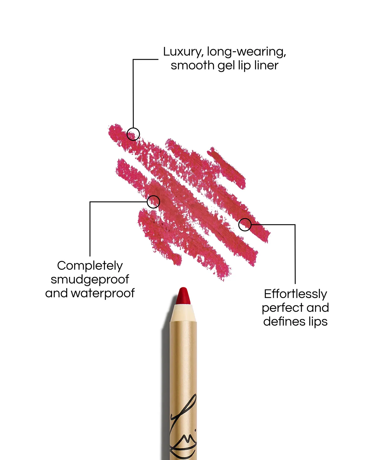 Lisa Eldridge Enhance Define Ribbon matita labbra rossa Marilyn