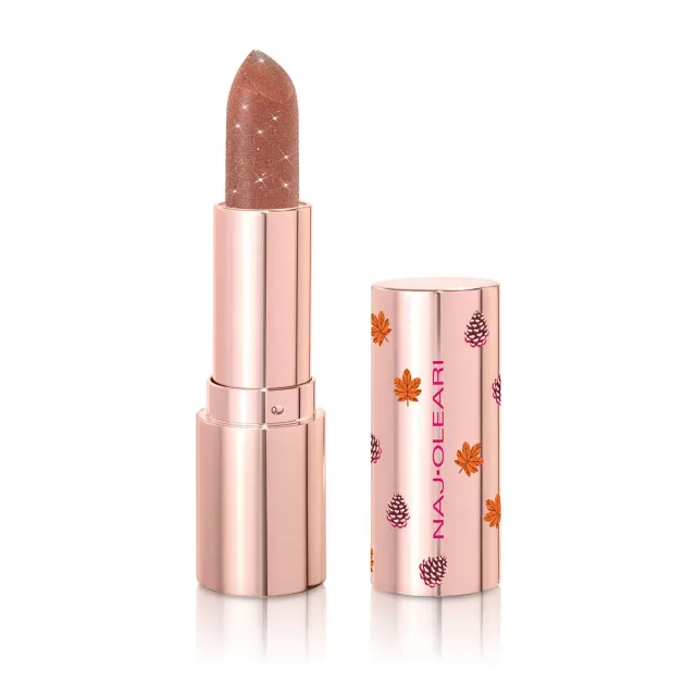 Naj Oleari Stardust Glitter Lipstick 01 Sparkling Nude