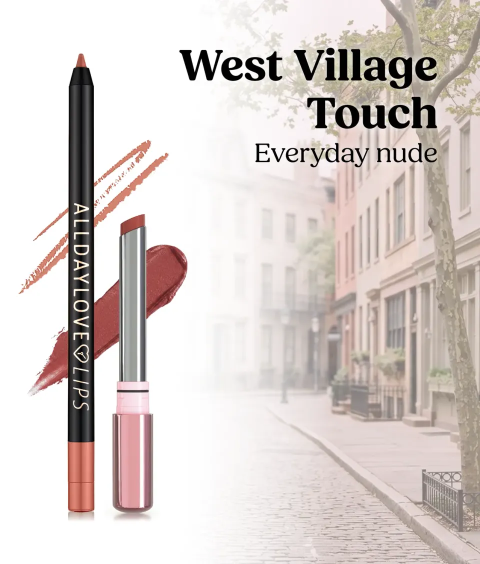 ClioMakeUp Combo Labbra 3 West Village Touch nude matita+rossetto