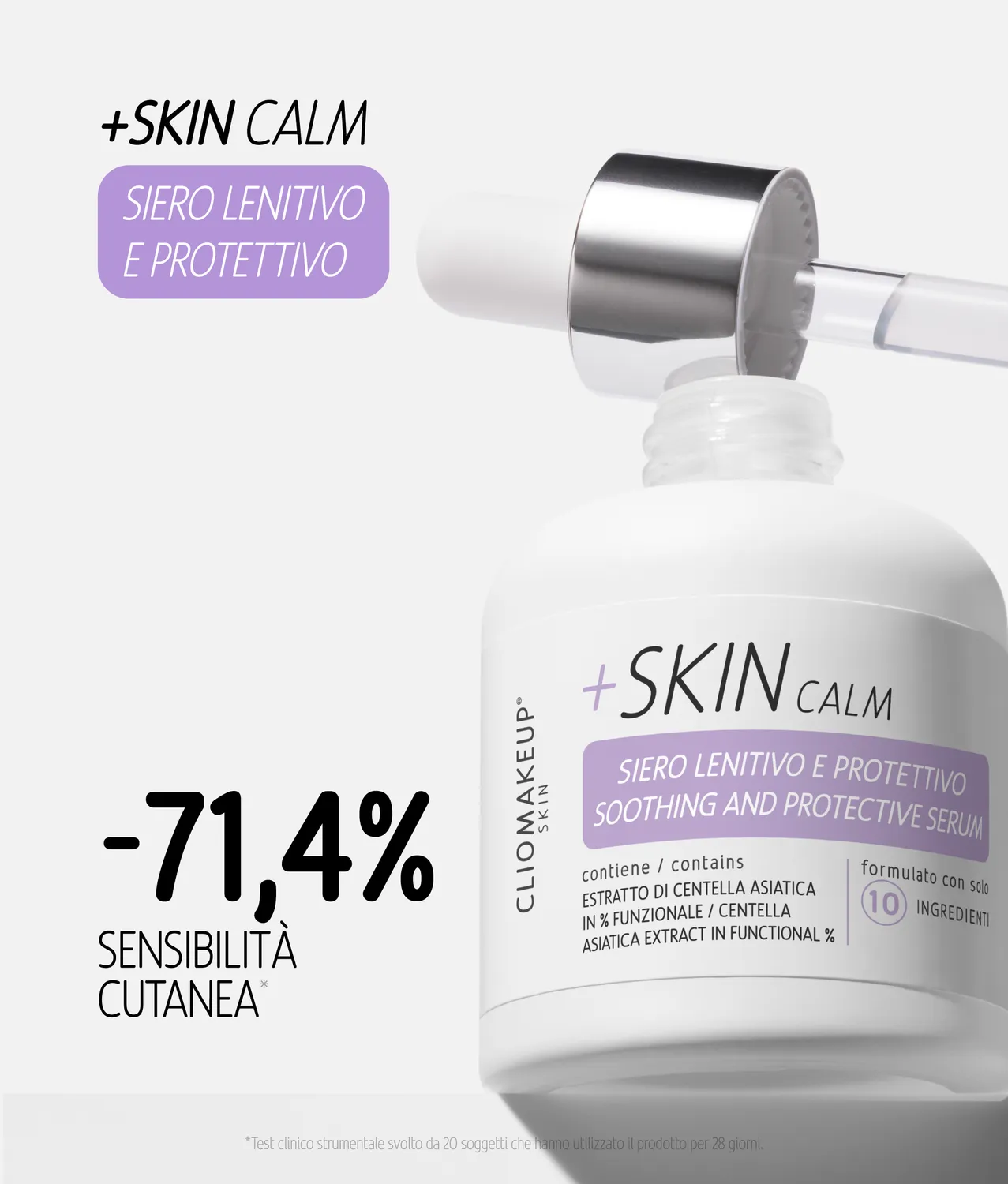 ClioMakeUp +SKIN Calm siero viso lenitivo centella