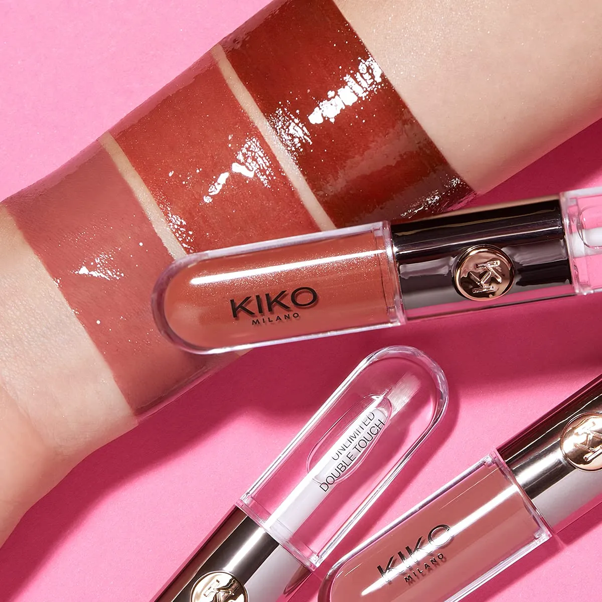 KIKO Unlimited Double Touch Kit Rossetto Liquido 3 Pezzi No Transfer
