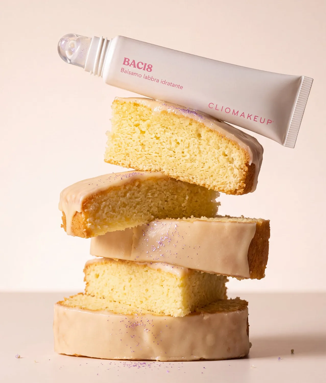 ClioMakeup Baci8 Lip Balm nutriente Pearly Kiss Lemon Cake
