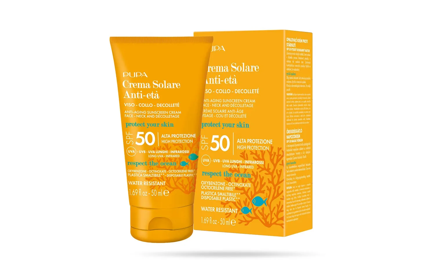Pupa Crema Solare Anti-età SPF 50 viso collo 50ml
