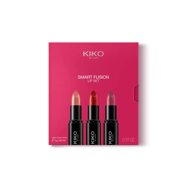 KIKO Smart Fusion Lip Set 02 kit 3 rossetti luminosi 404 416 429