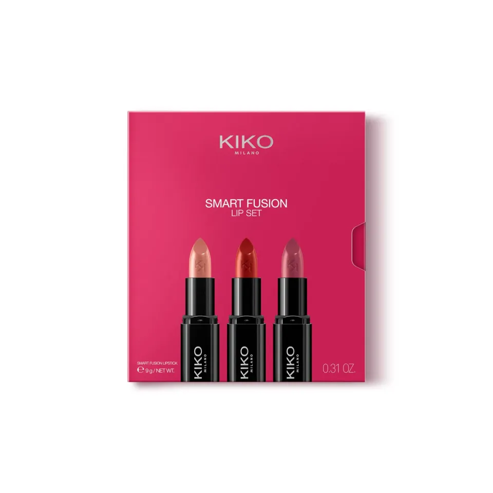 KIKO Smart Fusion Lip Set 02 kit 3 rossetti luminosi 404 416 429