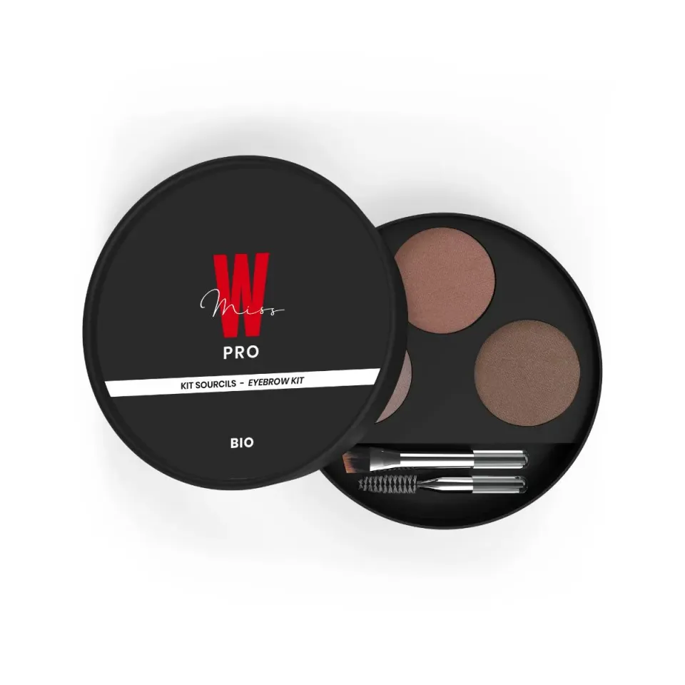 Miss W Pro kit sopracciglia 3 tonalità cipria naturale