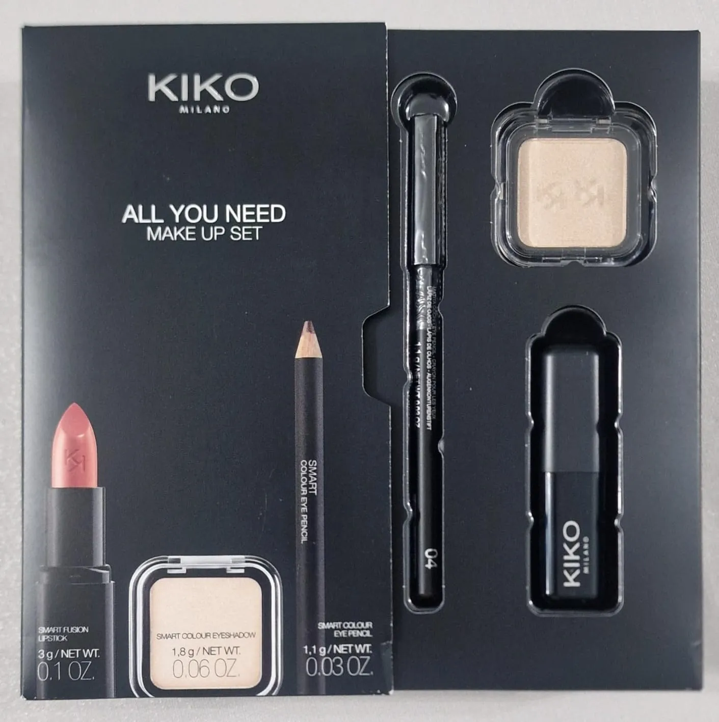 KIKO All You Need Make Up Set kit rossetto ombretto matita