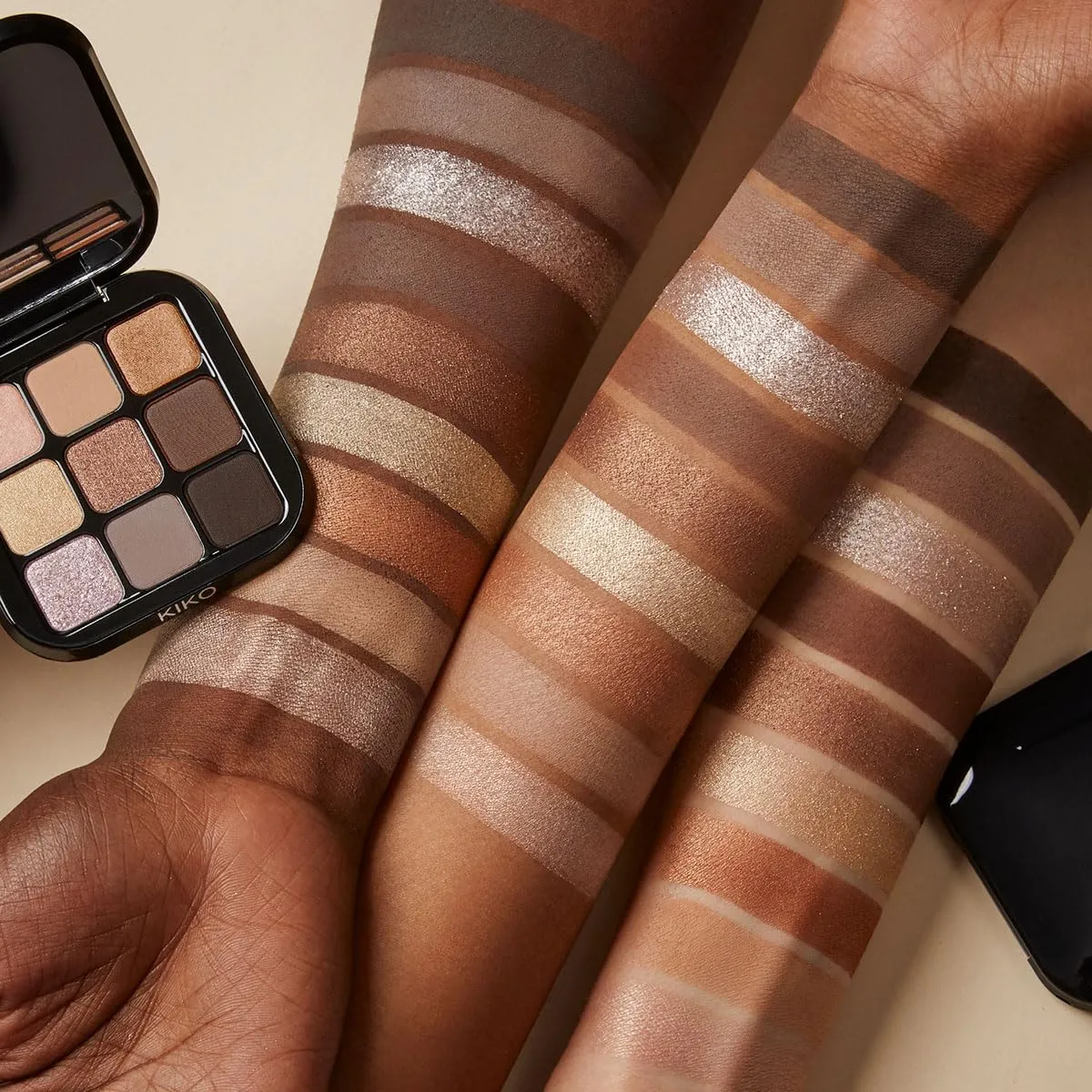 KIKO Glamour Multi Finish 01 palette 9 ombretti