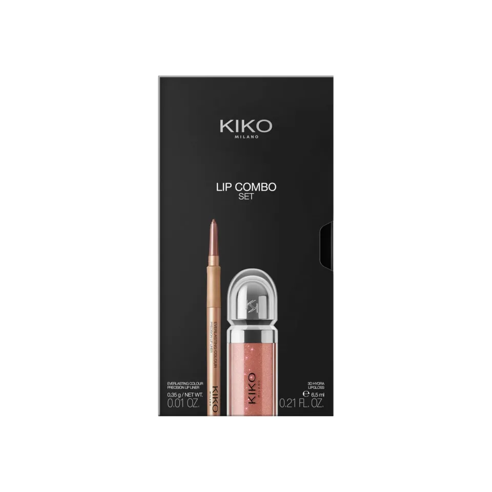 KIKO Lip Combo Set 03 Kit Labbra Gloss e Matita Abbinati