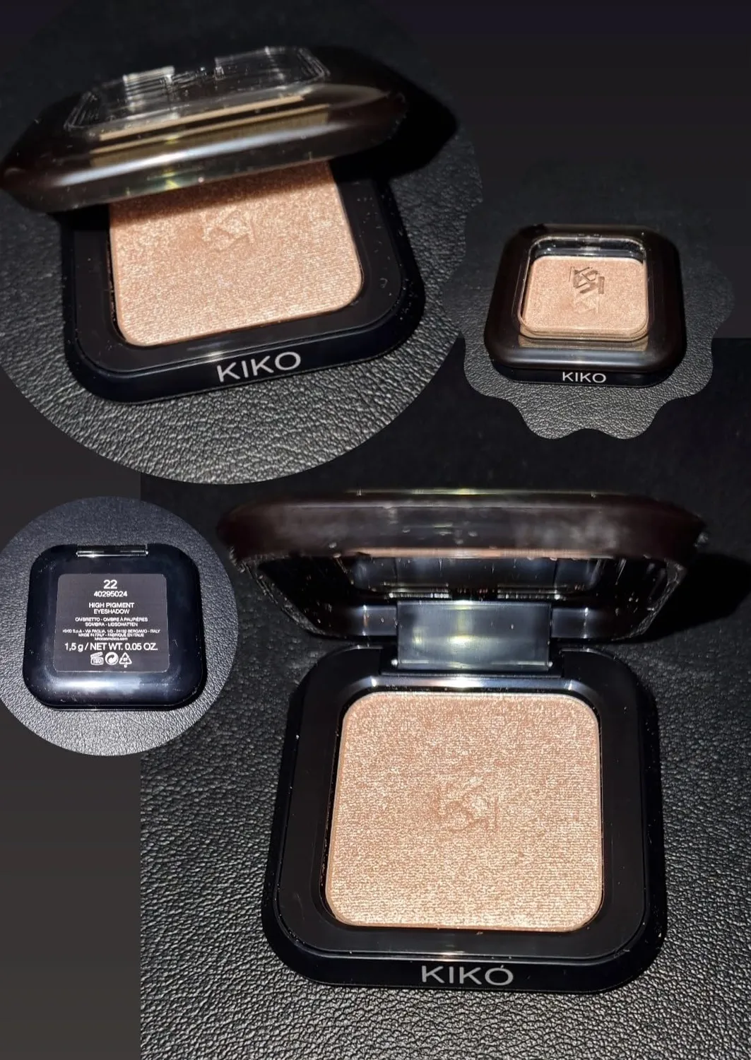 KIKO High Pigment Eyeshadow 23 ombretto 23 Metallic Golden Rose