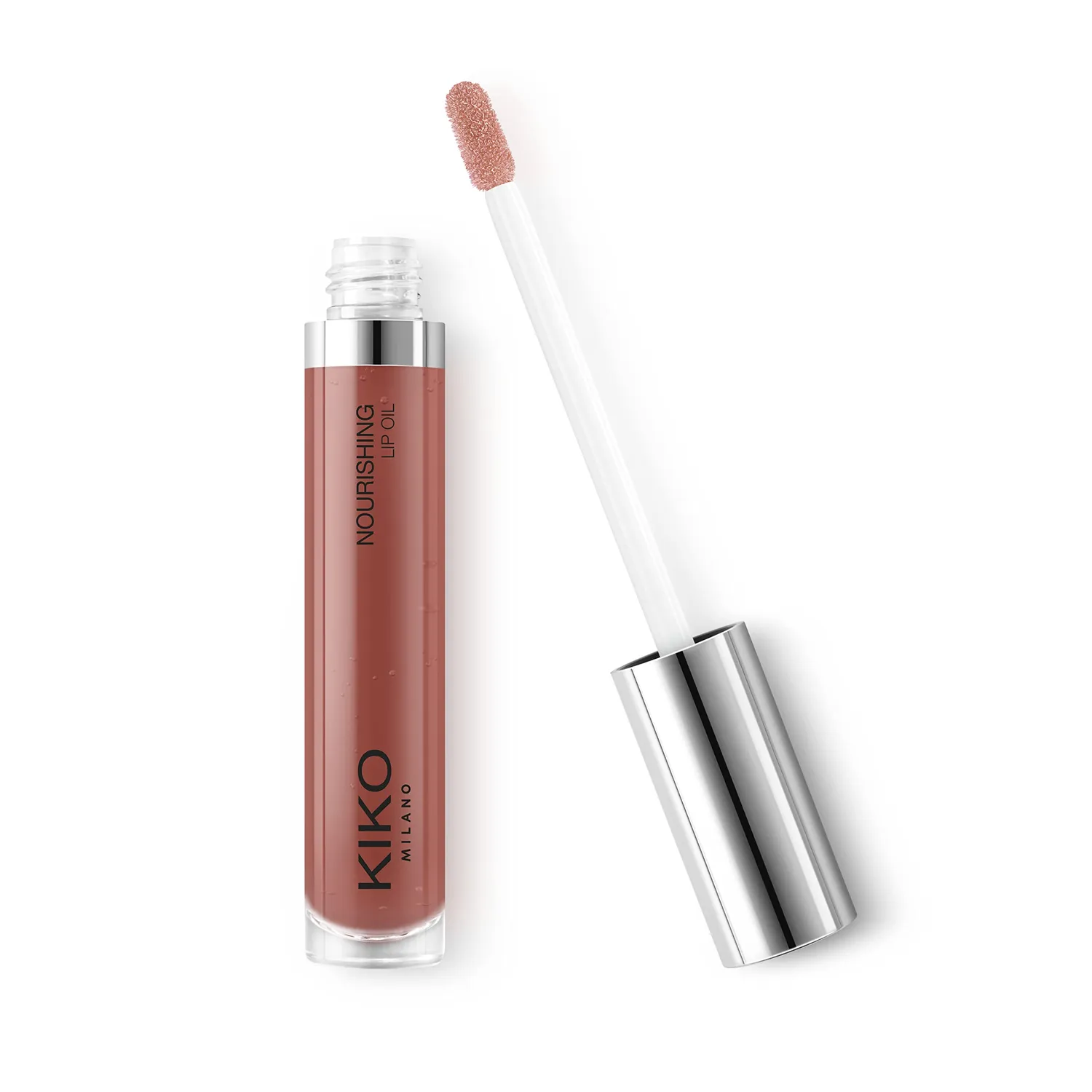 KIKO Nourishing Lip Oil 01 olio labbra soft rose 7 ml specchio