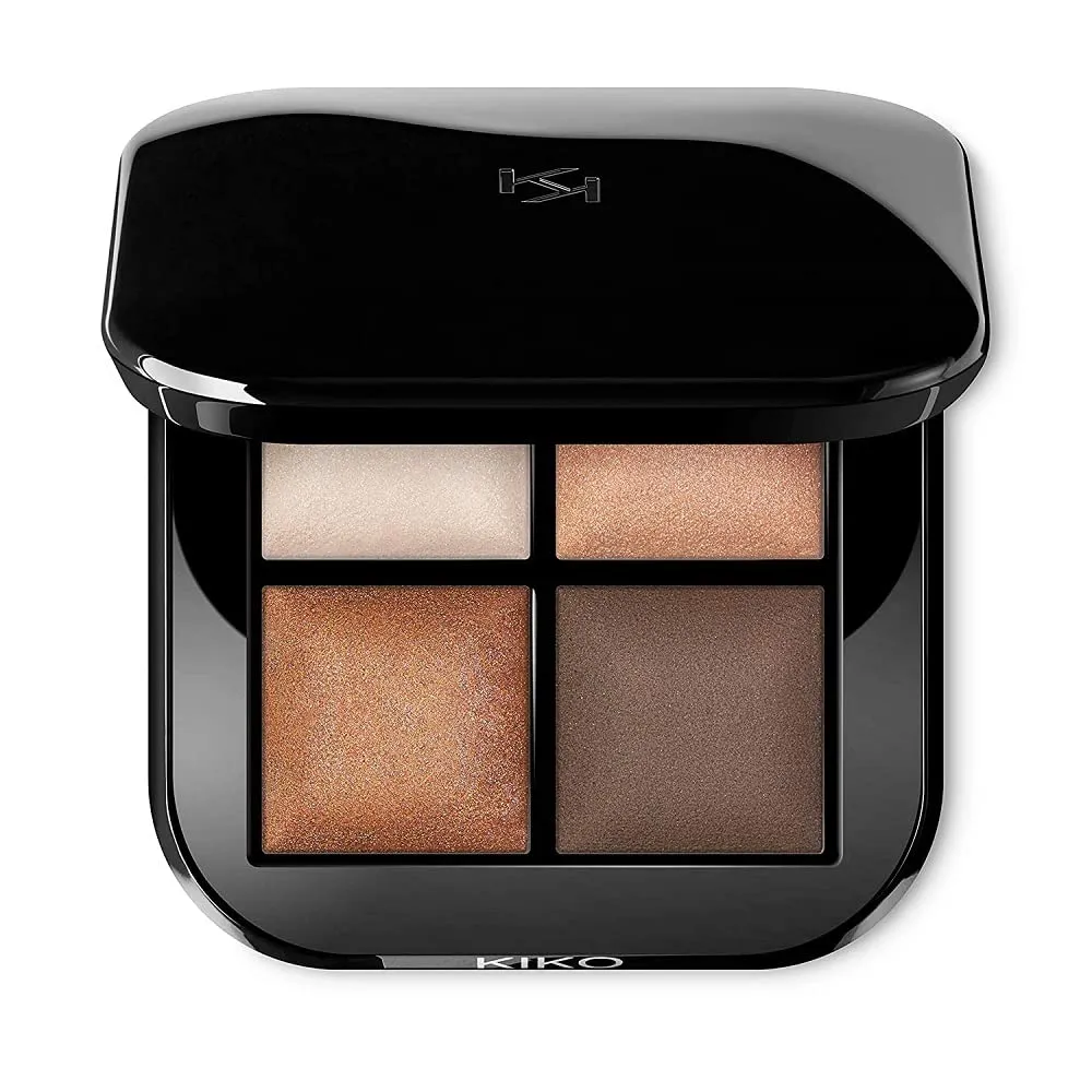 KIKO Bright Quartet 02 palette 4 ombretti rosy mauve
