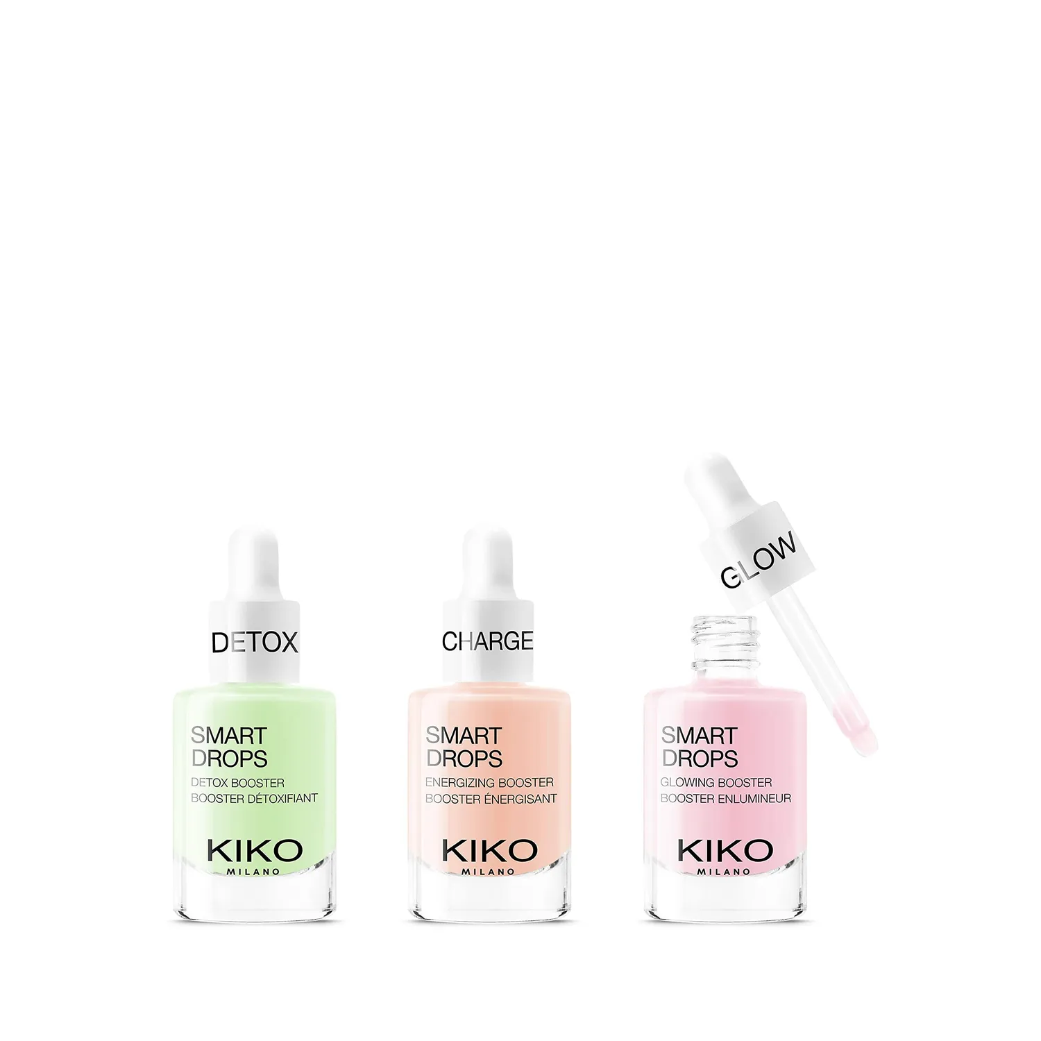 KIKO Smart Glow Drops Booster Viso Illuminante Gocce Mirtillo