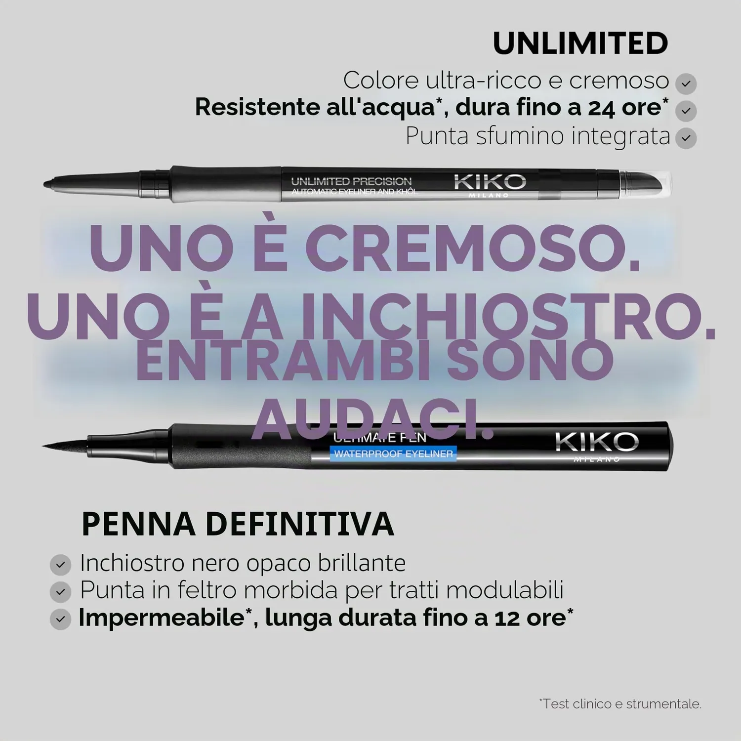 KIKO Unlimited Precision 04 matita occhi burgundy waterproof