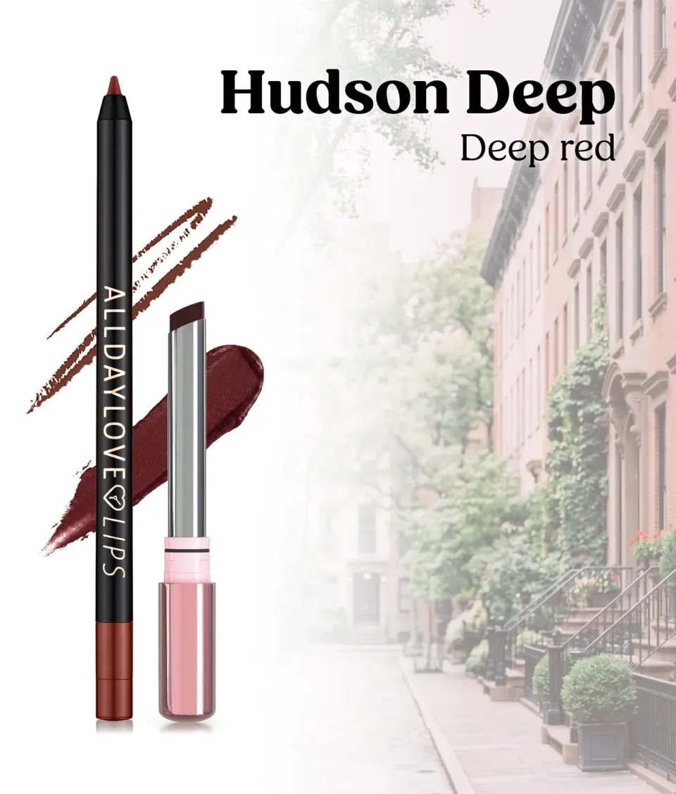 ClioMakeup Combo Labbra 10 Hudson Deep kit rosso scuro