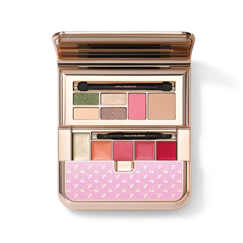 Naj Oleari La Postina Rosa palette trucco viso occhi labbra
