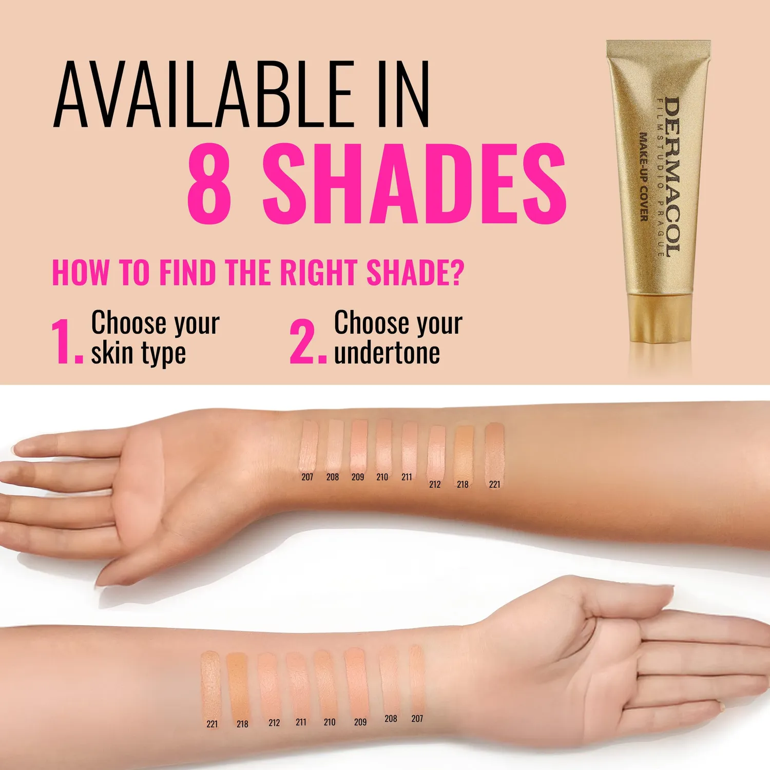 Dermacol Makeup Cover 208 fondotinta coprente opaco SPF30