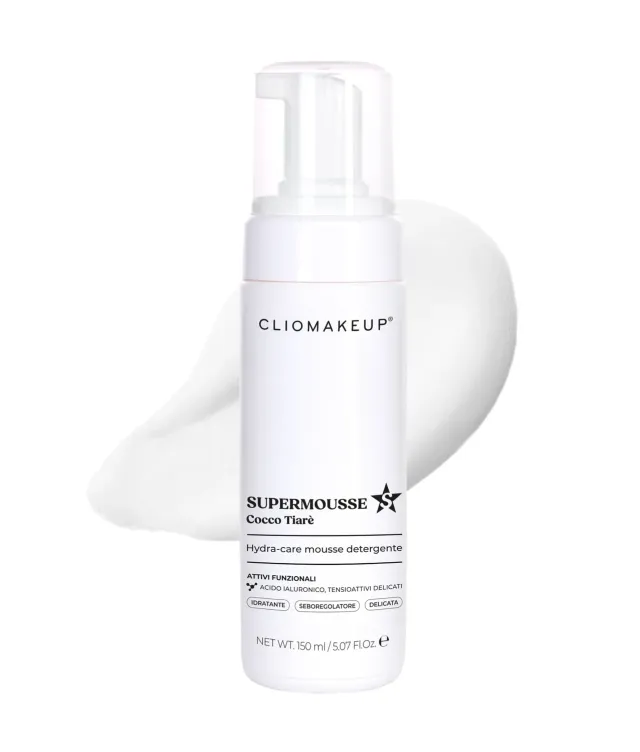 ClioMakeUp SuperMousse mousse detergente Cocco Tiarè idratante