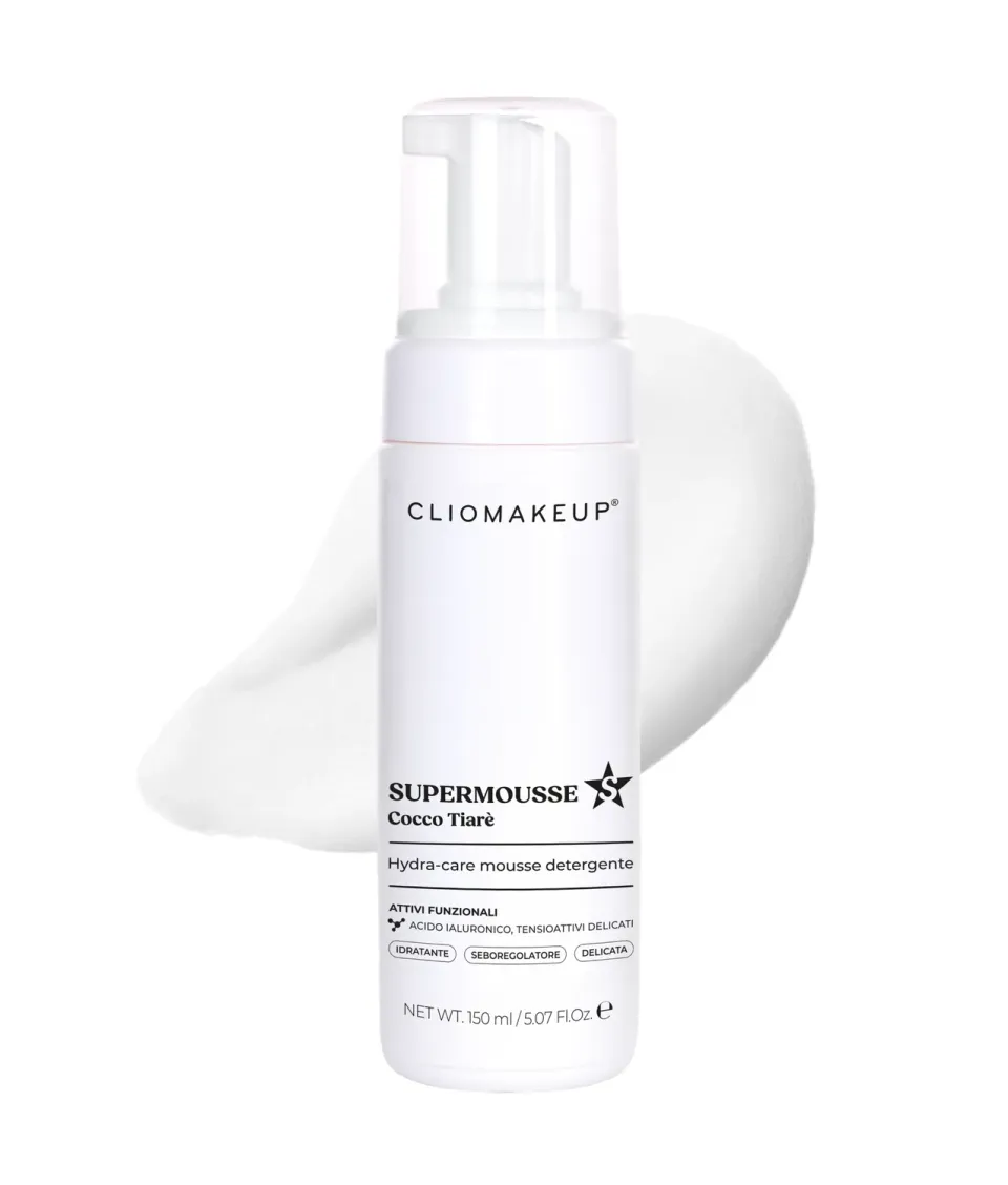 ClioMakeUp SuperMousse mousse detergente Cocco Tiarè idratante