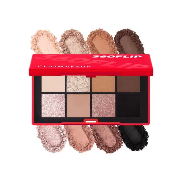 ClioMakeUp 360Flip palette occhi 8 colori matte shimmer