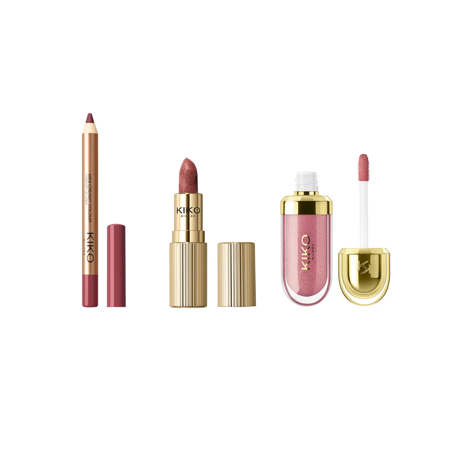 KIKO Twist'n Twinkle Mini Kiss Squad 01 set labbra mini