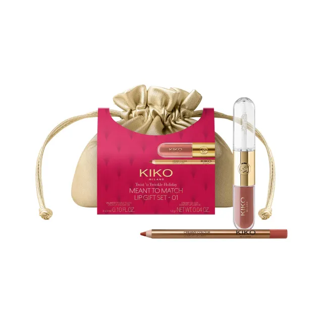 KIKO Twist'n Twinkle Meant to Match 01 set labbra 2in1