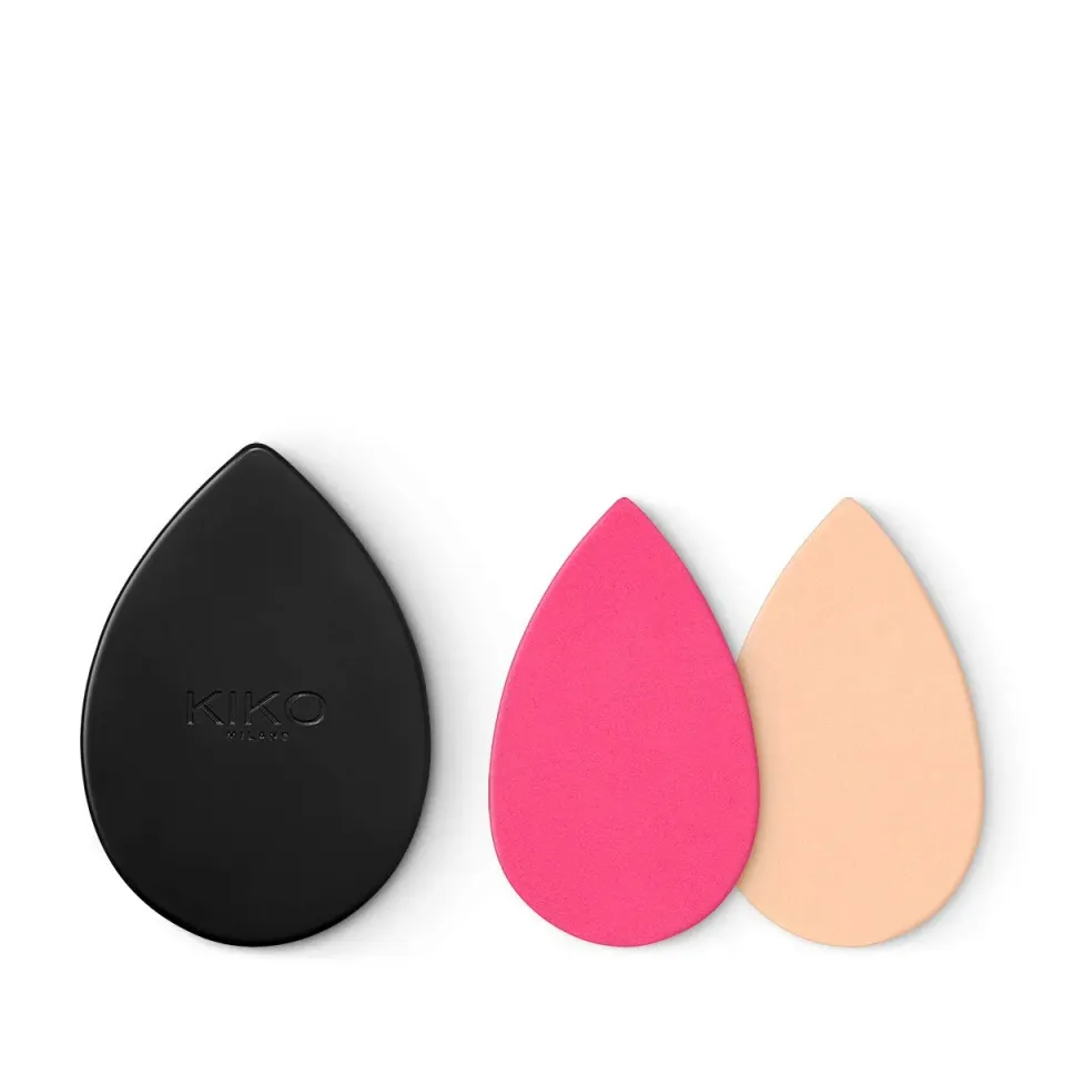 KIKO Mirror & Sponge Cover spugnette trucco con specchio 2 pz