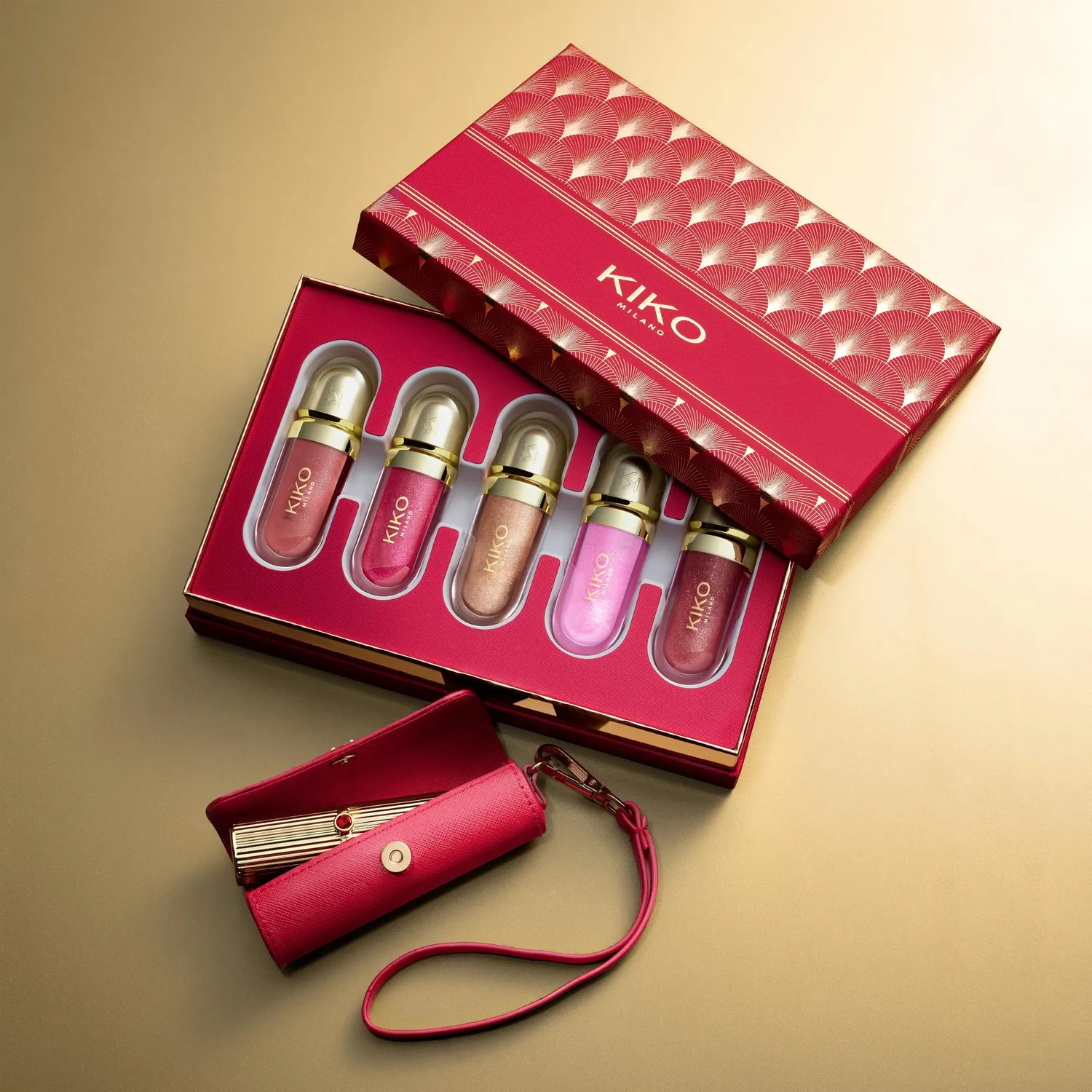 KIKO Twist'n Twinkle Secret Santa set occhi labbra mini