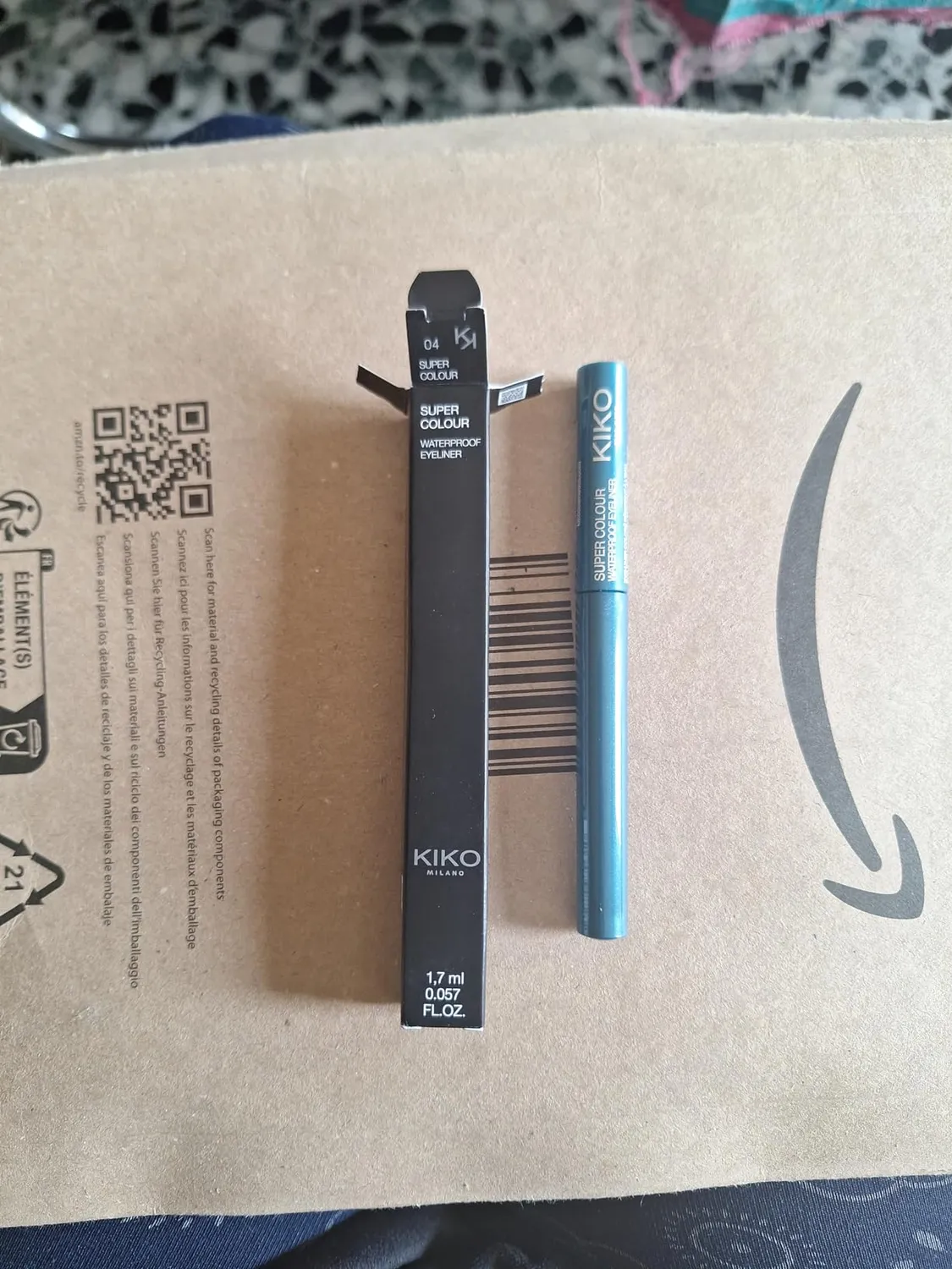 KIKO Super Colour Waterproof Eyeliner 01 eyeliner bianco