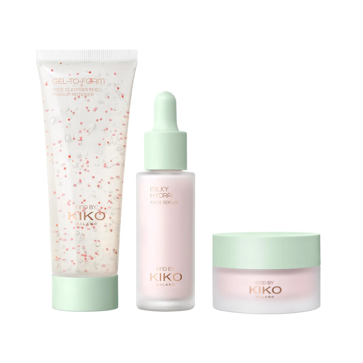 KIKO Kind by Kiko Skincare Set detergente siero crema viso