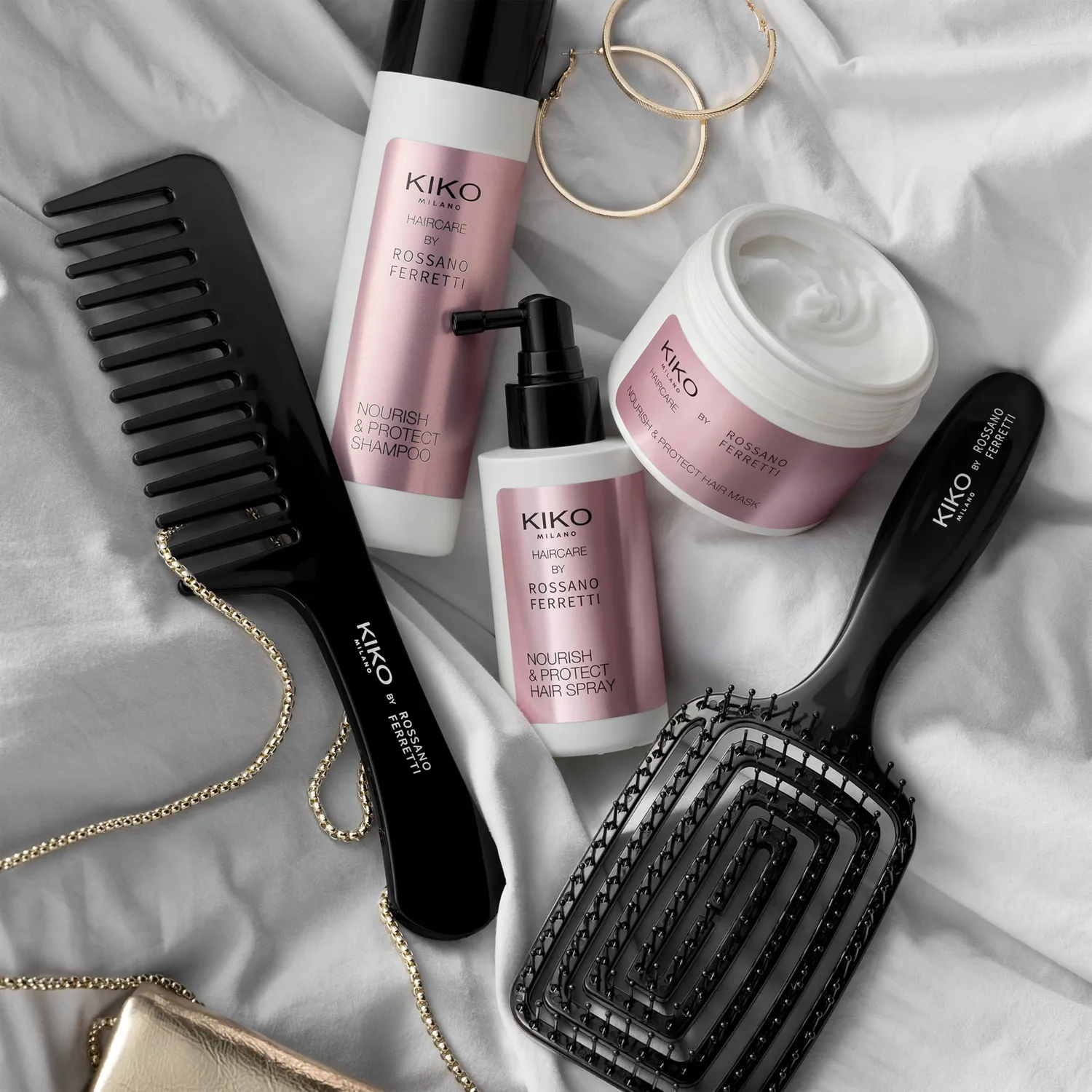 KIKO Tangle-Free Hair Comb pettine capelli ricci denti larghi