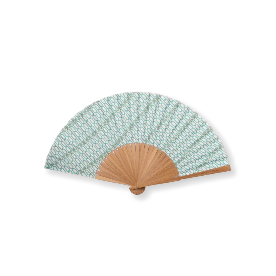 Victoria Beckham The 97 Folding Fan ventaglio pieghevole blu