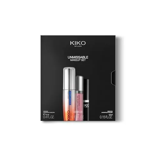 KIKO Unmissable Makeup Set kit trucco waterproof 3 pezzi mat