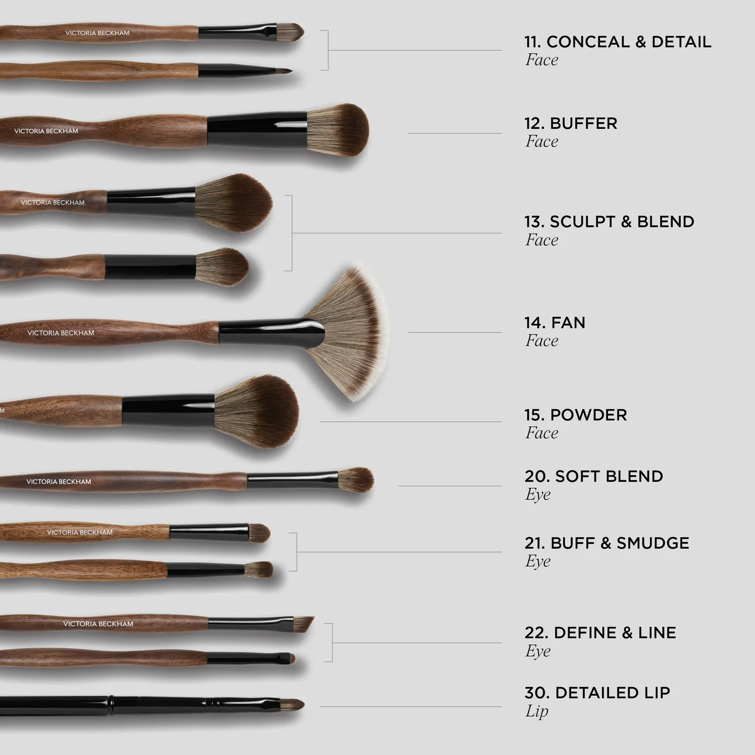 Victoria Beckham 14 Fan Brush pennello ventaglio cipria
