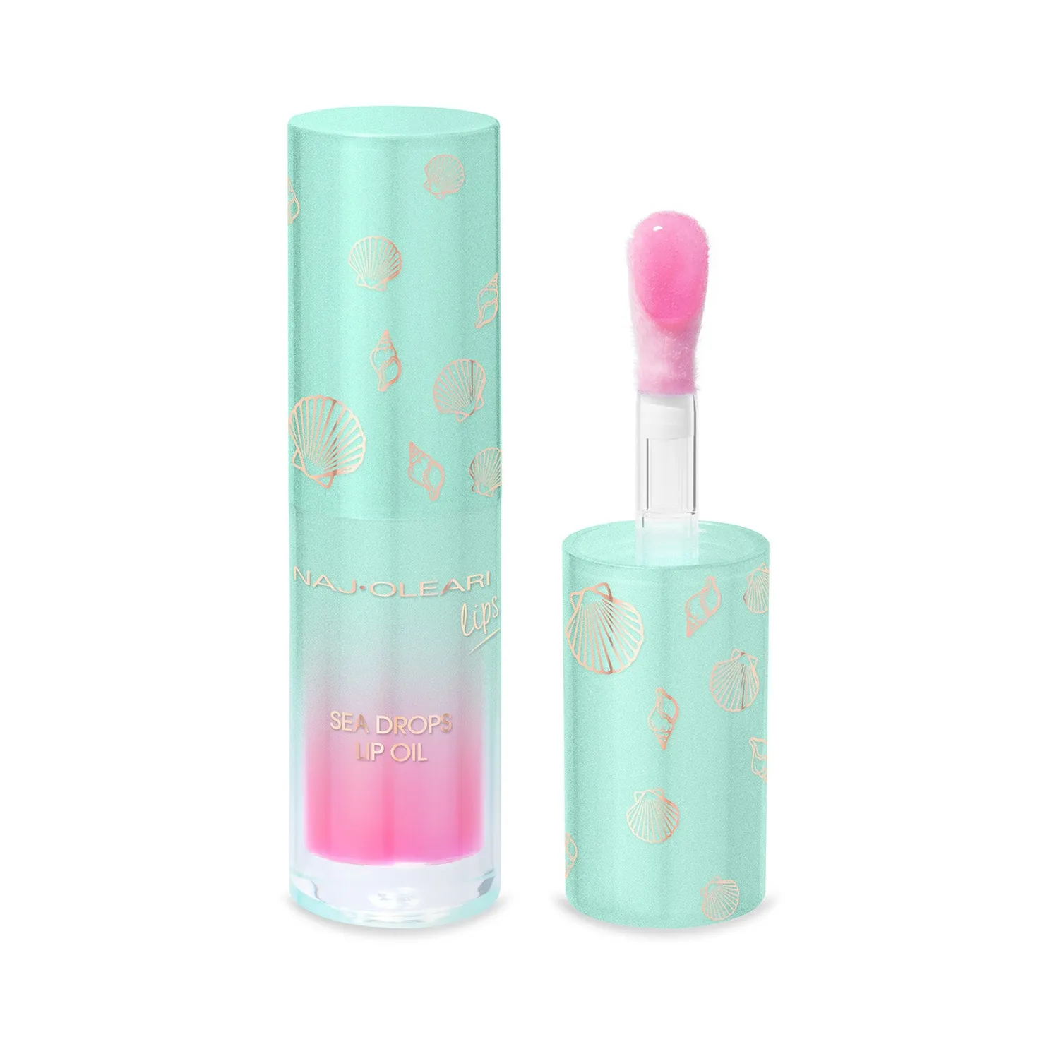 Naj Oleari Sea Drops Lip Oil 01 Blue Lagoon specchio