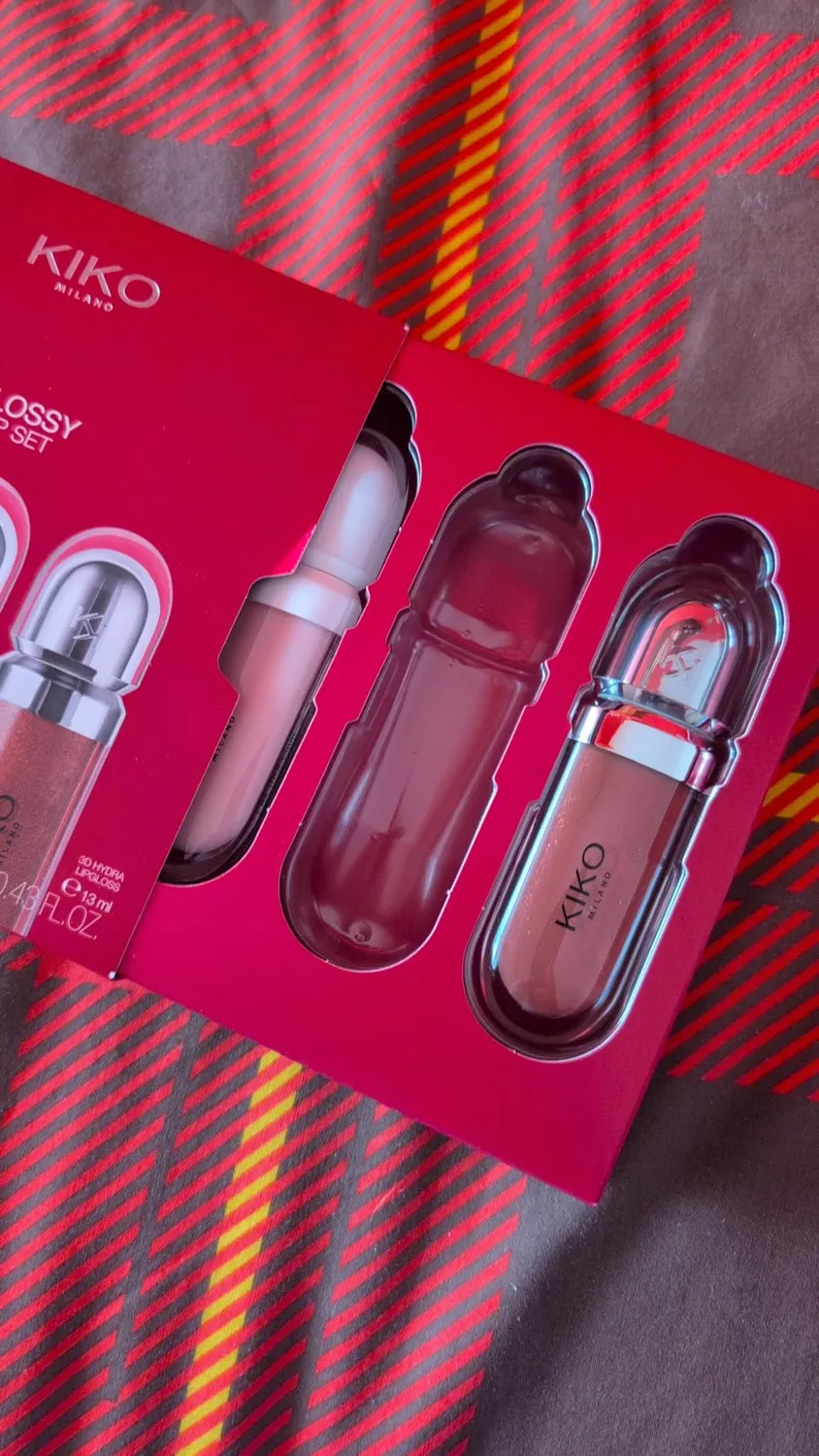 KIKO Glossy Lip Set kit labbra 2 gloss + volume 3 pezzi