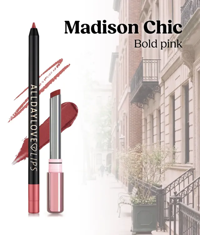 ClioMakeUp Combo Labbra 6 Madison Chic Kit Rosa Scuro