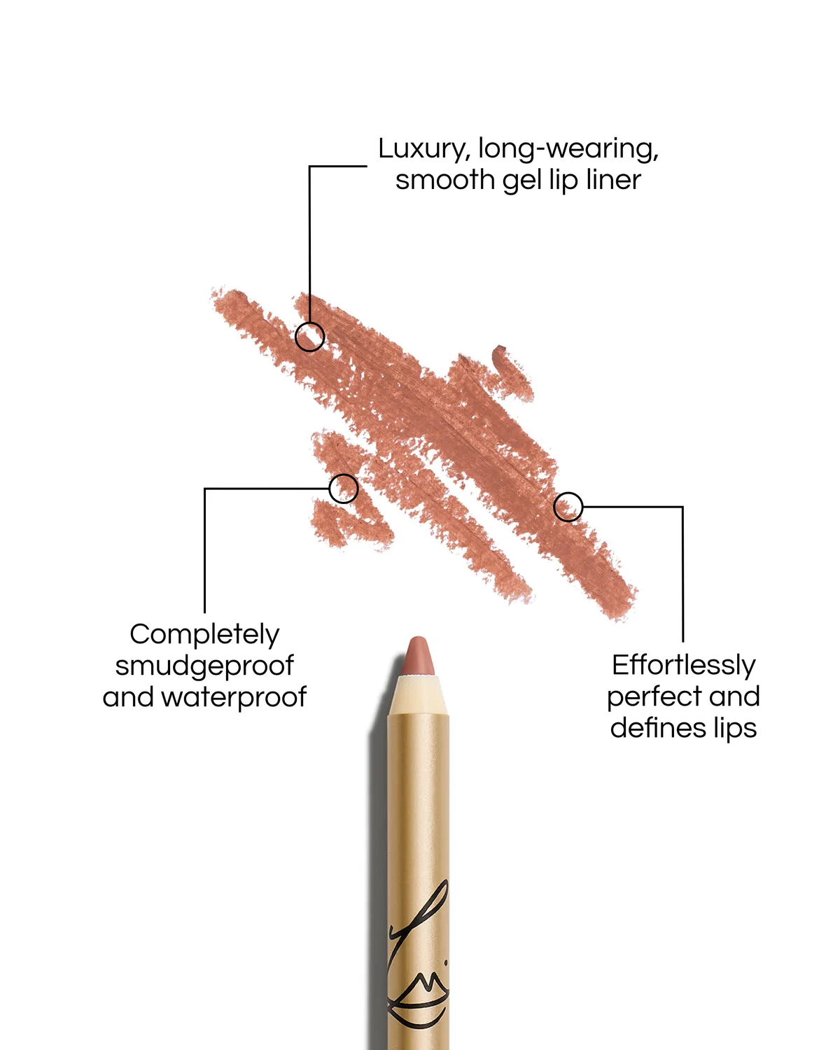 Lisa Eldridge Fawn matita labbra gel marrone neutro