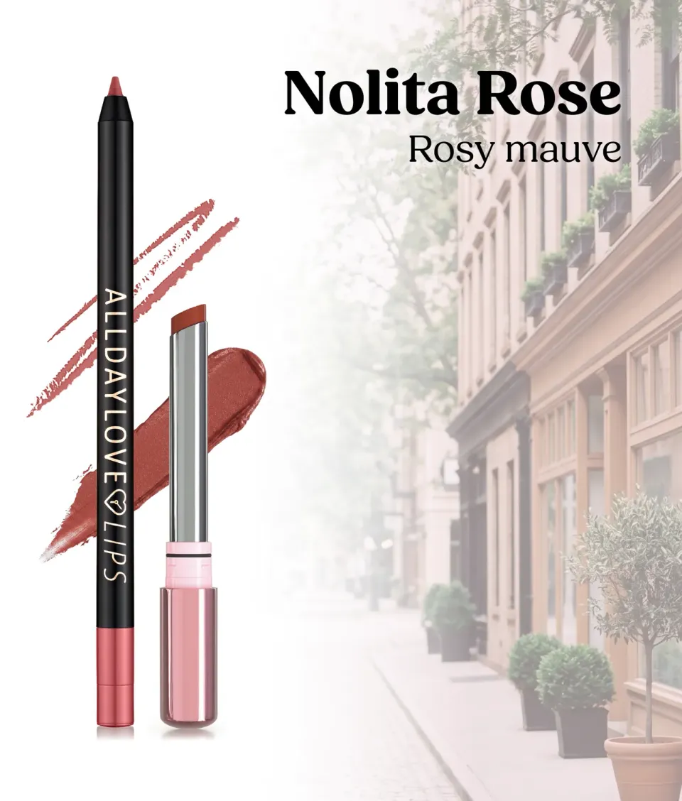 ClioMakeUp Combo Labbra 5 Nolita Rose malva matita+rossetto