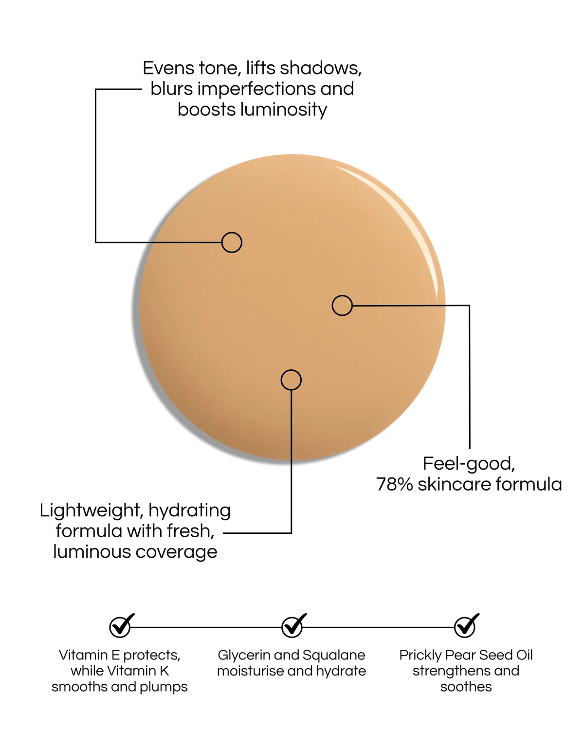 Lisa Eldridge Seamless Skin Tint T7 fondotinta leggero