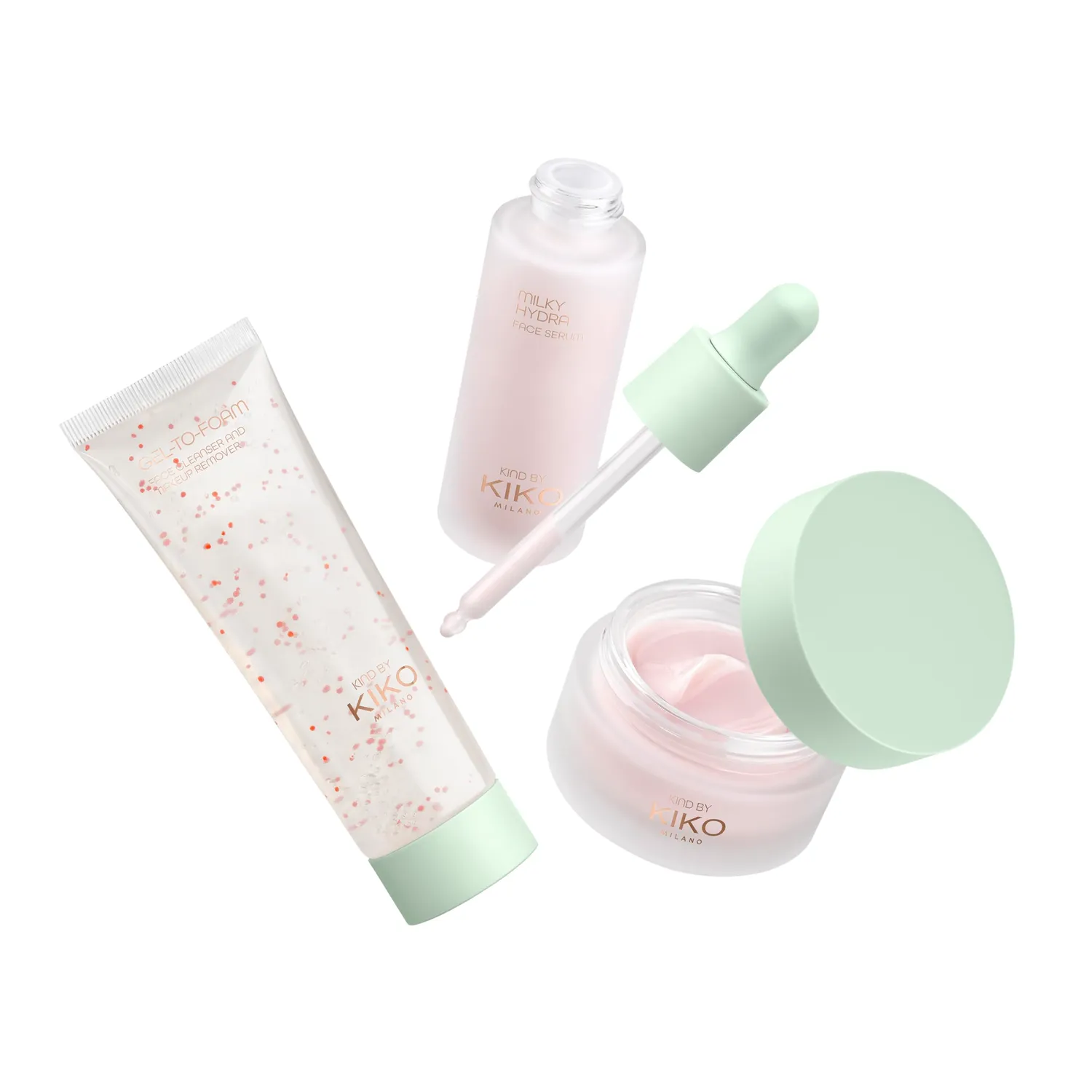 KIKO Kind by Kiko Skincare Set detergente siero crema viso