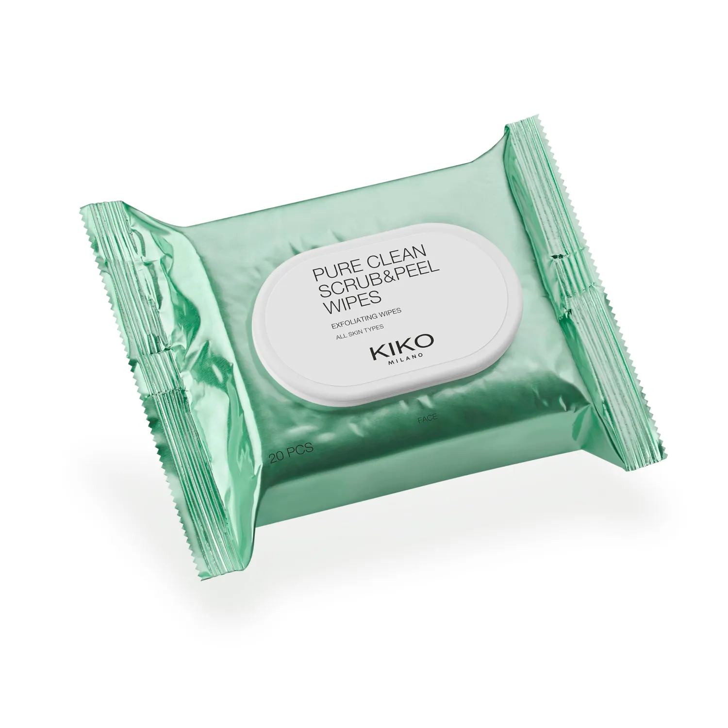 KIKO Pure Clean Scrub&Peel Wipes salviette viso 20pz